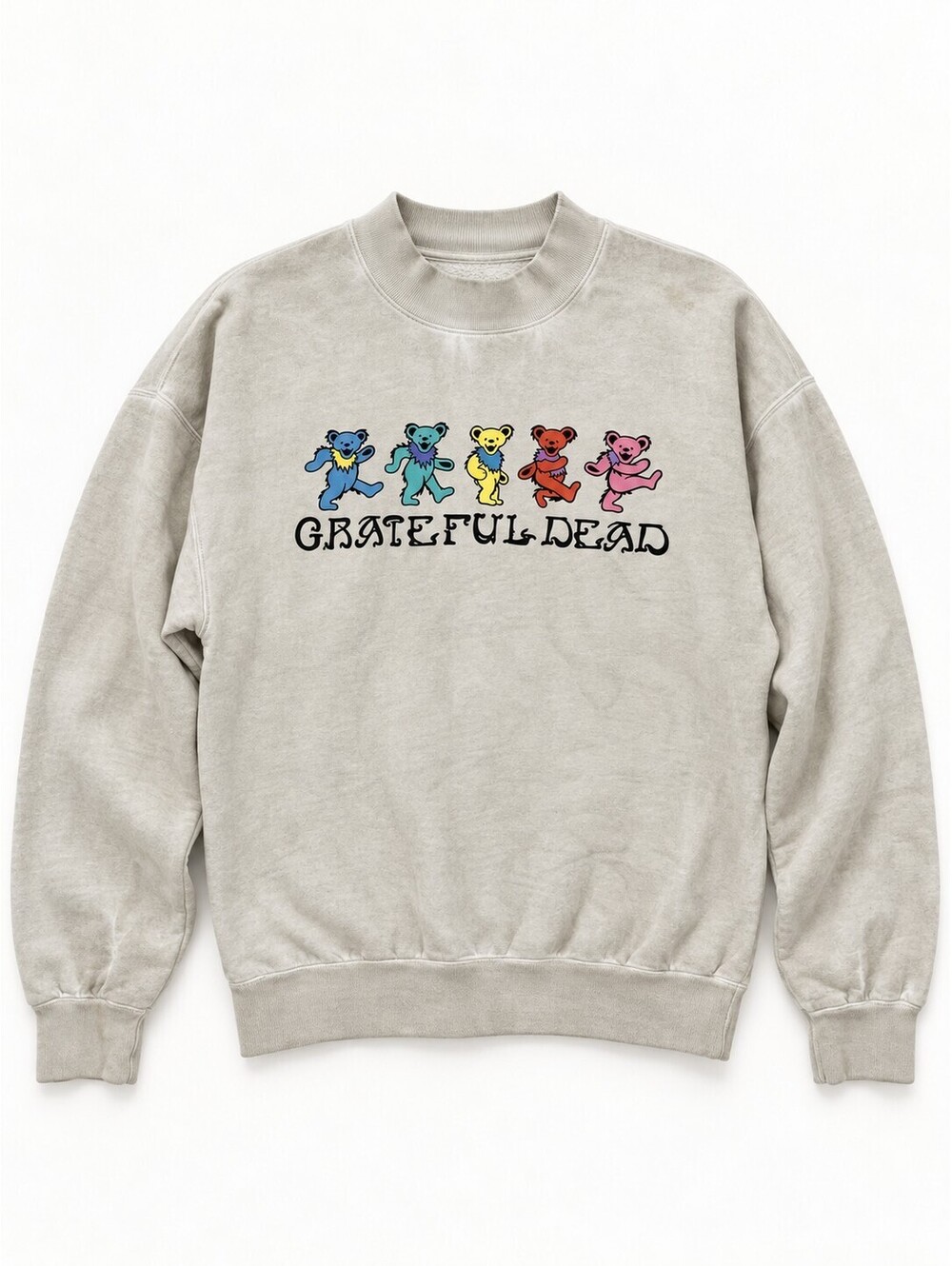 Grateful Dead Dancing Bears Cotton Crewneck Sweatshirt Unisex M